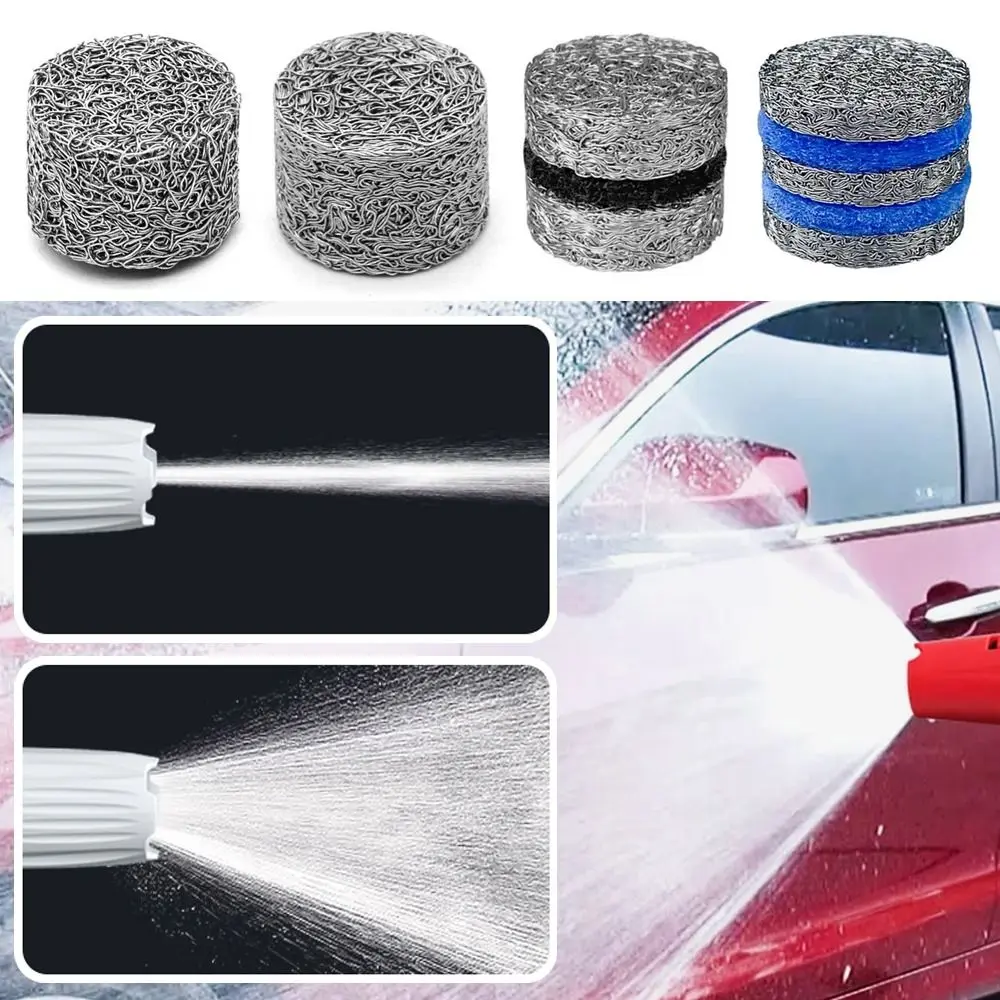 1PC Multi-layer Foam Orifice Mesh Nozzle Tip Richer Lather Foam Maker Filter For High Pressure Snow Foam Lance Accessories Parts