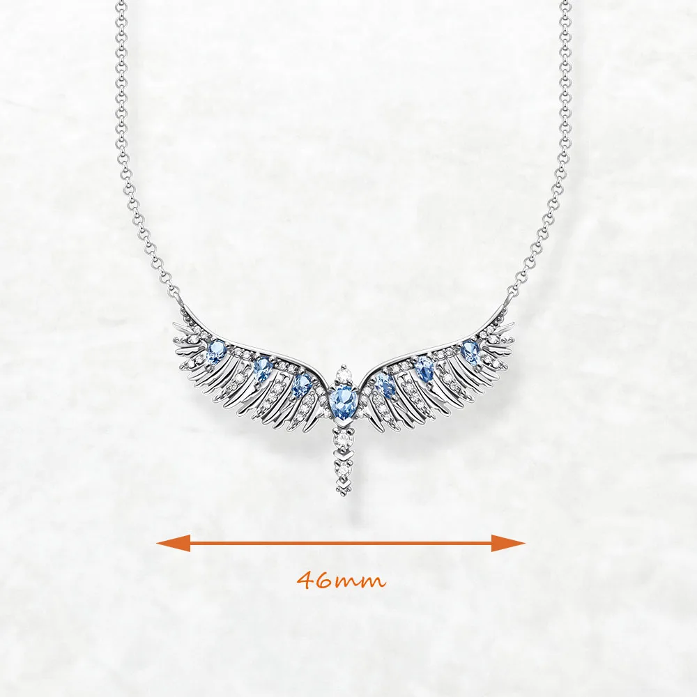 Phoenix Wing Necklace and Braelet Jewelry Set 2024 Brand New Fine Jewelry 925 Sterling Silver Bohemia Gift For Women