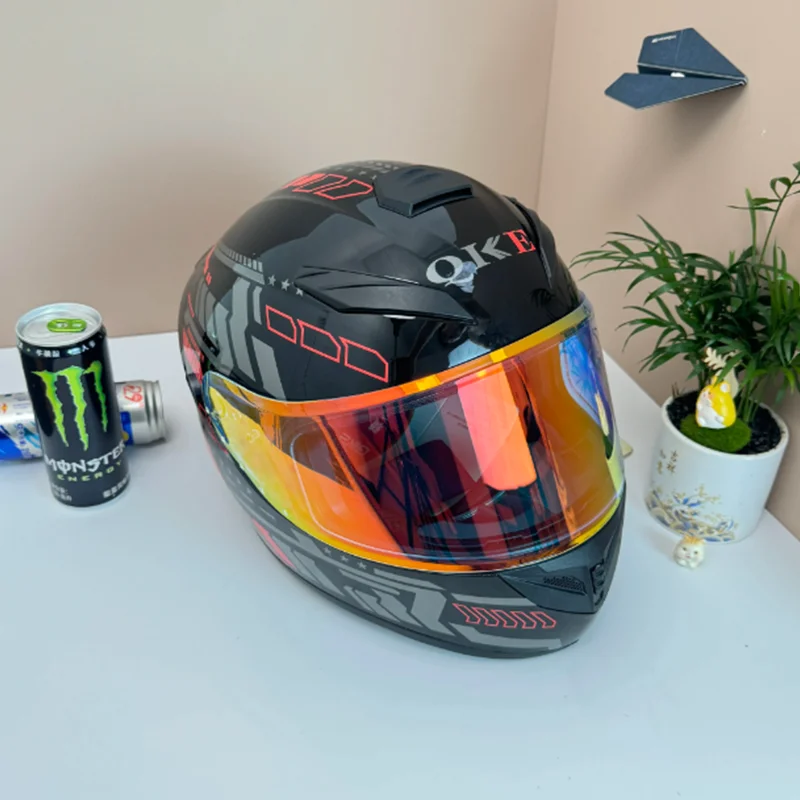 

Мотоциклетный шлем большого размера на все лицо для мужчин, расширенная овальная посадка, сертифицированная DOT, обеспечивающая удобную езду для гонщиков с большой головой