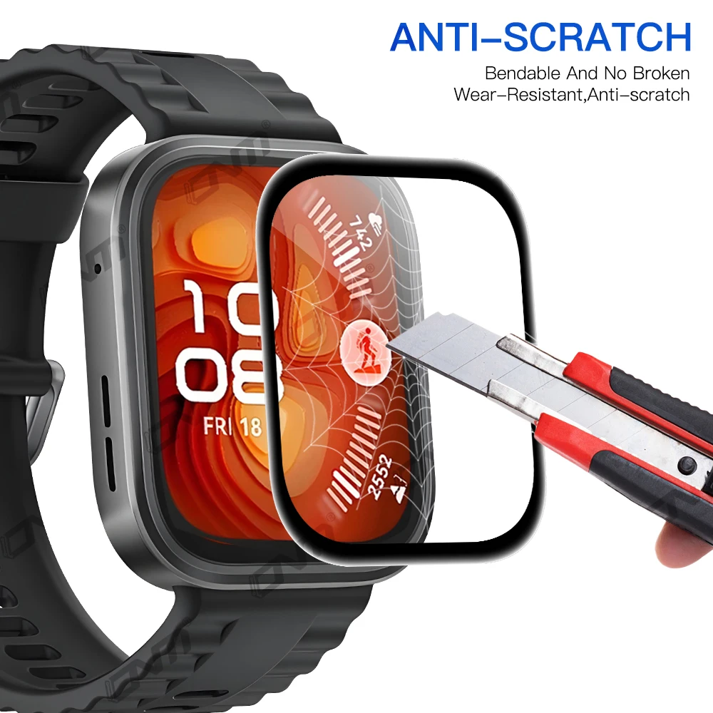 3-Pack Screen Protector for Huawei Watch Fit 4 & 4 Pro - Anti-Scratch, Bubble-Free, HD Clarity, Easy Install