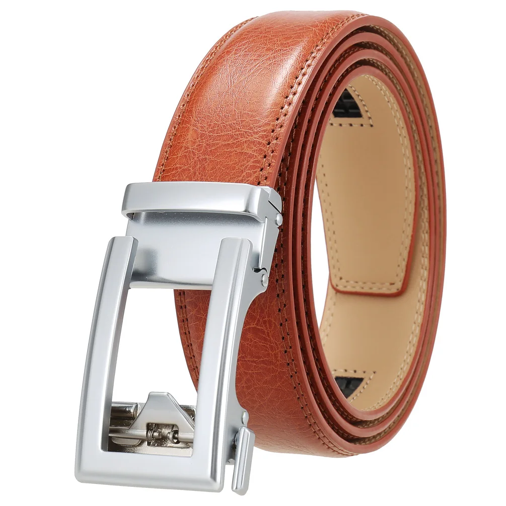 Business Gürtel für Männer Echtes Leder Automatische Männer Gürtel Luxus Hüftgurt Designer Gürtel Männlich Hohe Qualität Fashion Formal – Detail 5