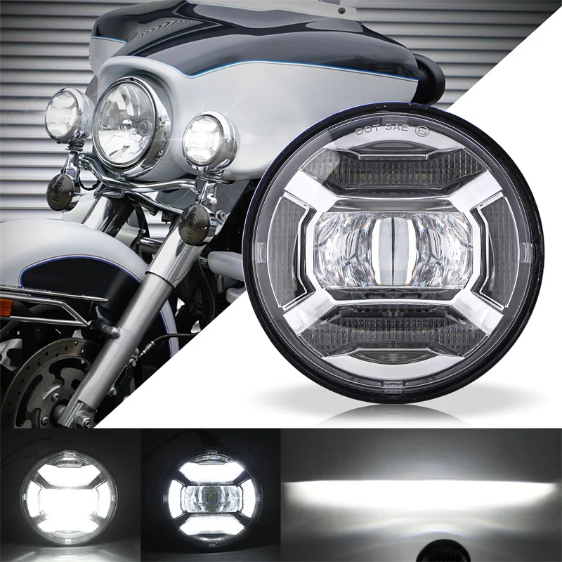 Fotografia 3: Luz de Neblina LED para Motocicleta de 4-1/2\