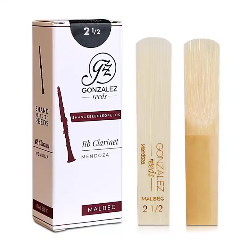 Gonzalez Malbec caja blanca caña de clarinete en Sib, caja de 5, fuerza 2 2,5 3 3,5