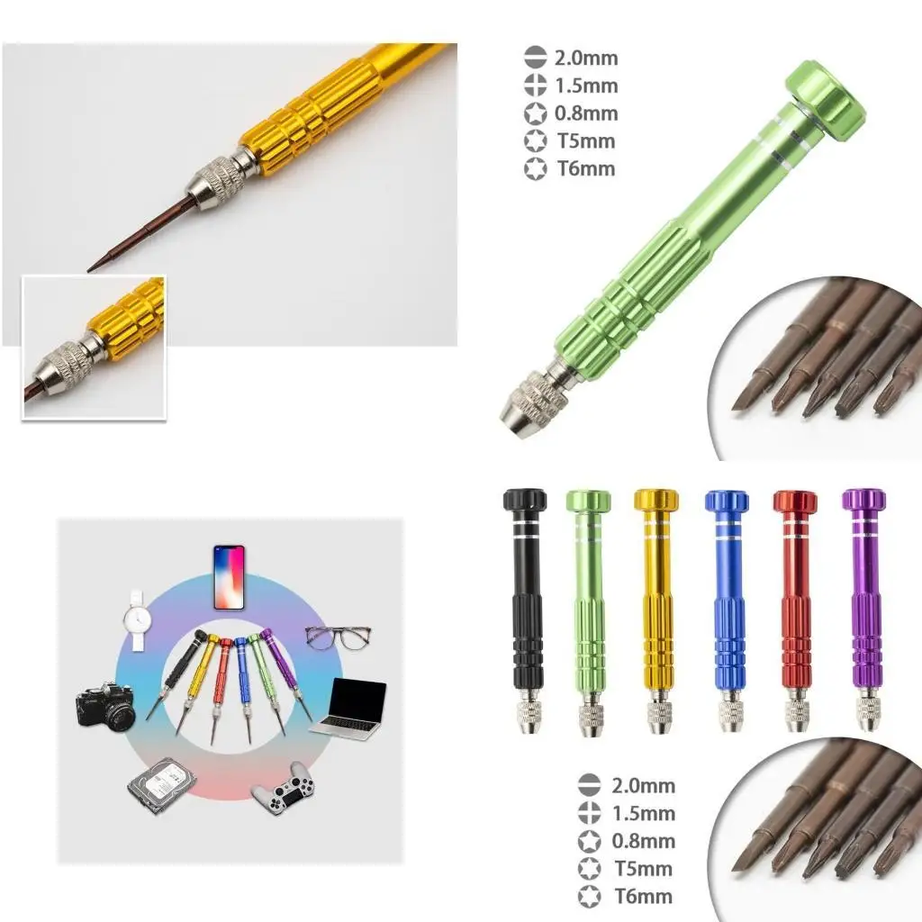 

E8BD 5-in-1 Eyeglass Repair Small Jewelers Pocket Screwdriver Set
