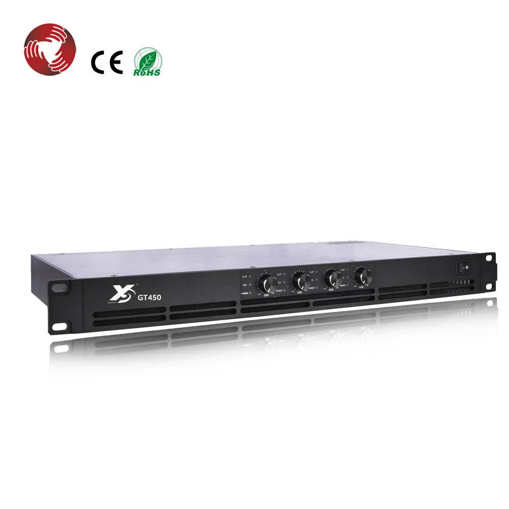 

4 channels 450W*4 professional 1u digital class d digital power amplifier