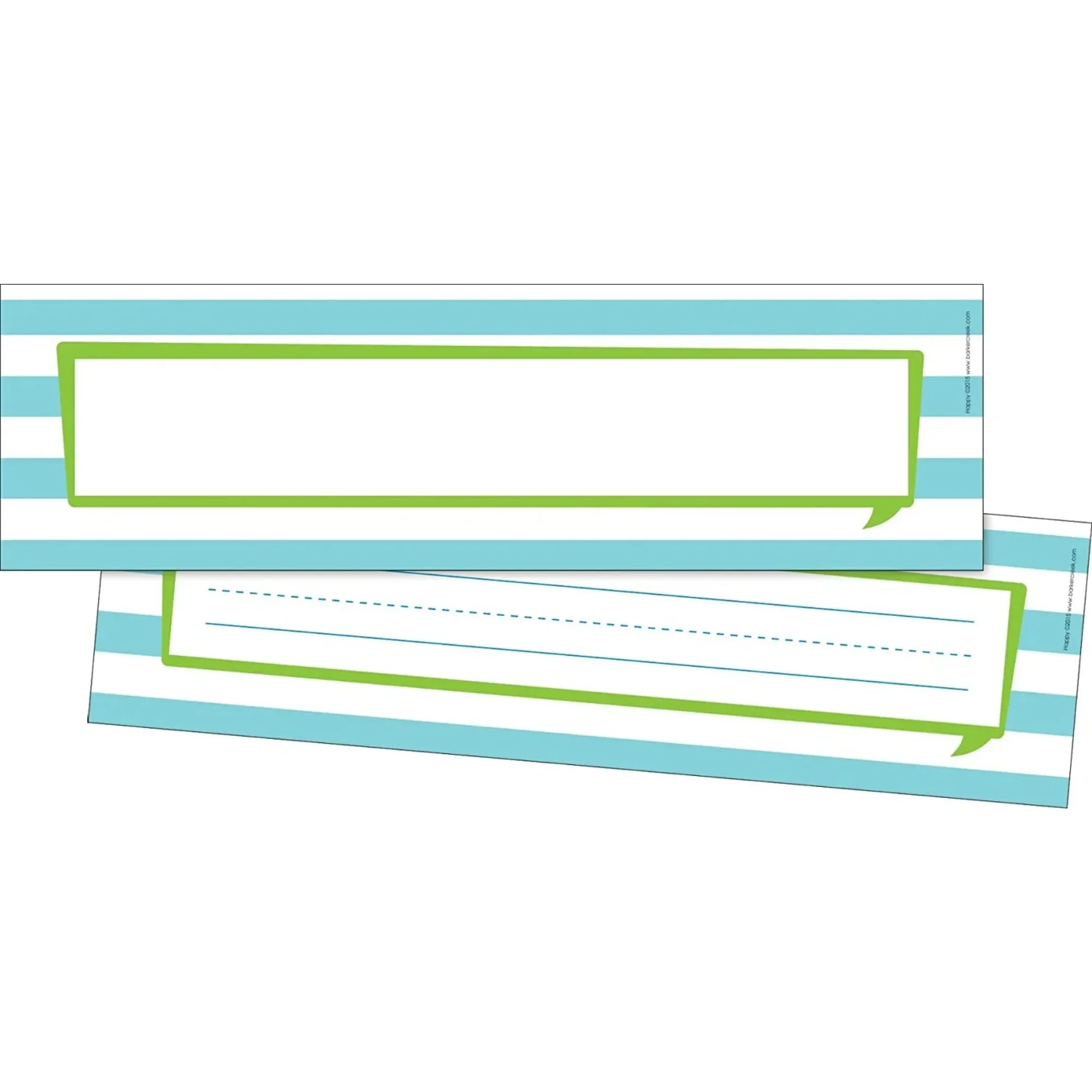 Barker Creek Piatti con nome felice bifacciale e cartelli per bacheca 12" di lunghezza x 3-1/2" di larghezza 36/confezione