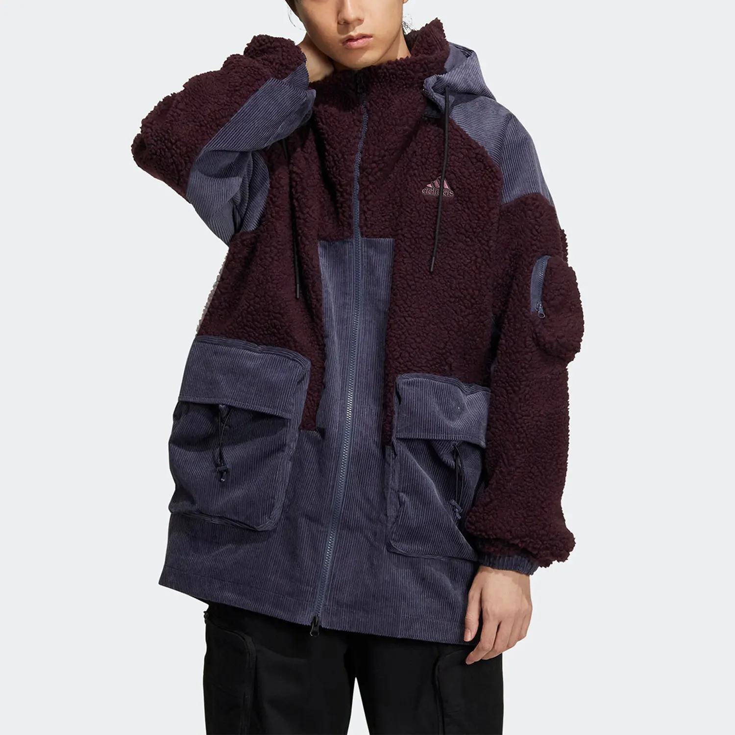 

Adidas оригинальная новая мужская спортивная теплая флисовая куртка HN9018