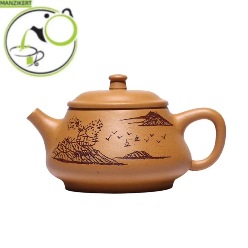 

230ml Authentic Yixing Purple Clay Teapots Raw Ore Section Mud Household Tea Pot Zisha Filter Beauty Kettle Tea Set Accessories