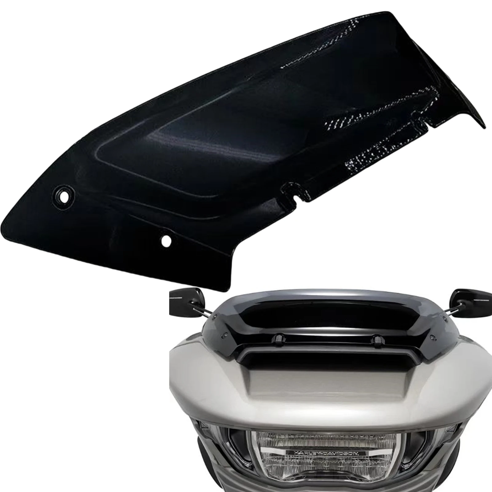 

Motorcycle 4.5'' Front Windshield Wind Windscreen Deflector Cover For Harley Road Glide CVO/SE FLTRXSE FLTRX CVO ST FLTRXSTSE