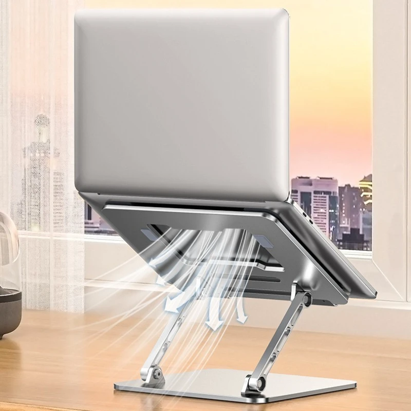 Aluminium Alloy Laptop Stand Foldable Tablet Rotale Stand For Laptop Portable Fold Holder Cooling Bracket Support