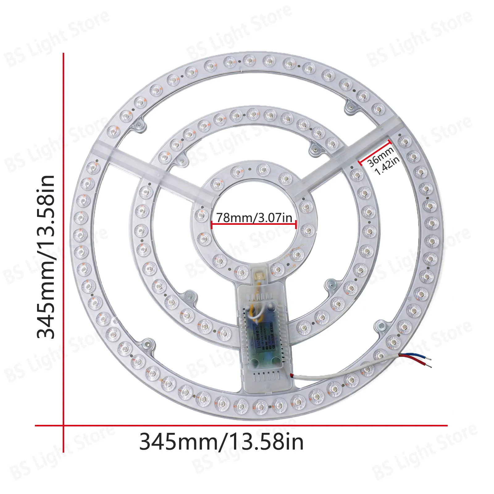 1/2pcs LED Bead No Flicker 100W LED Ring PANEL Circle Light AC220V Ceiling Board The Circular Lamp Board 3 Colors Accessories