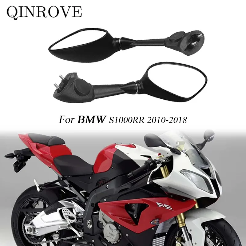 

2pcs Motorcycle Rearview Mirror Black Rear View Side Mirrors Accessories for BMW HP4 2011-2015 2012 2013 2014 S1000RR 2010-2018