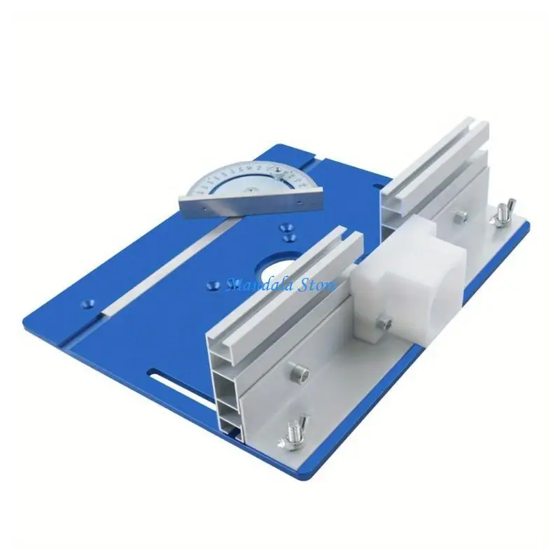 U2JC Woodworking Benches Router Plate with Miter Gauge Guide Aluminium Fence