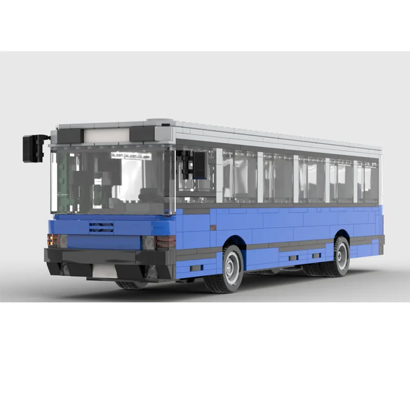 MOC-196689 Building Block Bus Coach and Public Bus Model Kit 1038Pieces Fun DIY Toy for Birthday Christmas New Year Gift Display