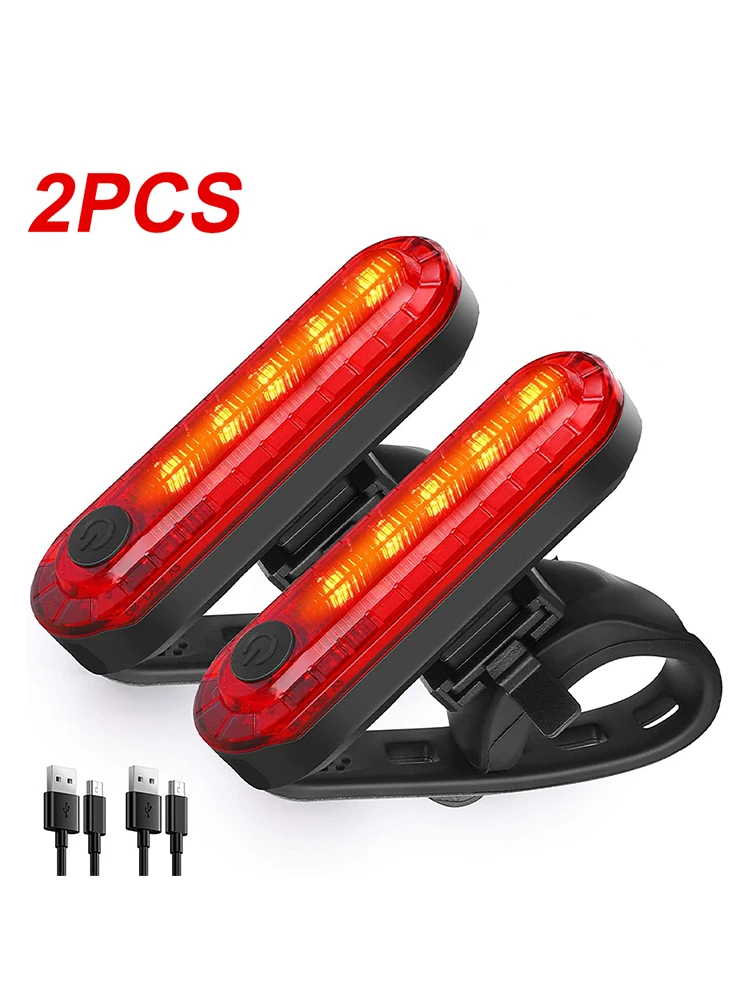 Bicycle Tail Lights 4 Lighting Modes USB Rechargeable Warning Taillight Outdoor Sport Mtb Road Mountain Bike Cycling Accessories