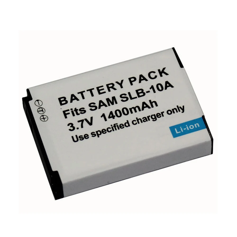 3.7V 1400mAh Lithium Battery Cell Camera Digital Li-ion Battery Pack For ​SAMSUNG SLB-10A L100 L110 L200 L210 L310W M100 M110