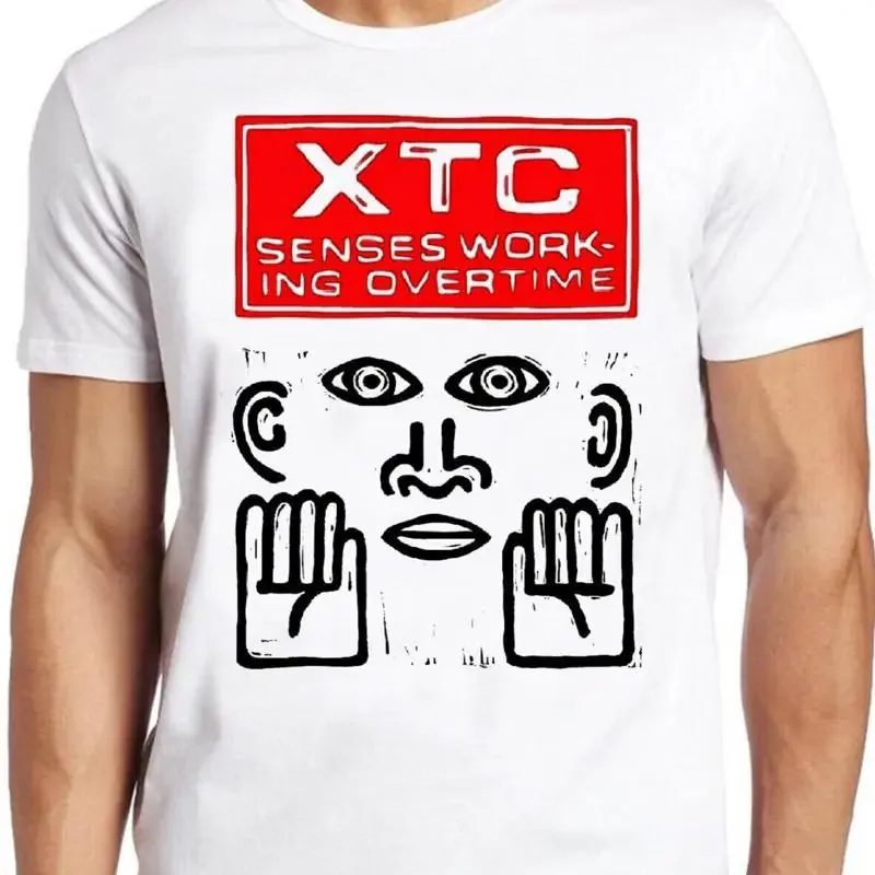 XTC Senses Working Overtime New Wave Rock Music Retro Cool Top Tee T Shirt 1573