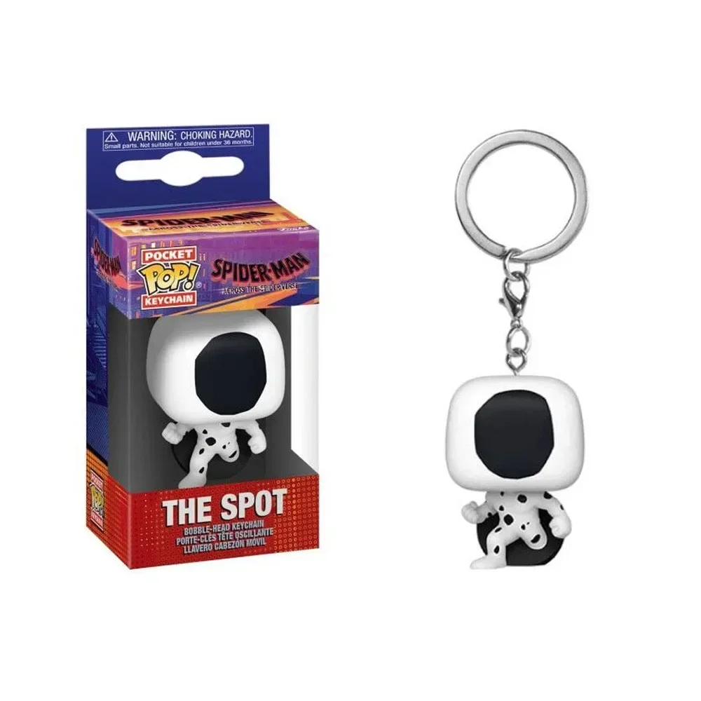 Random one Pocket Keychain Blind BOX SPIDER MAN Marvel Spider-gwen Zomie Spidey Deadpool Action Figure Toys Kid Birthday Gift