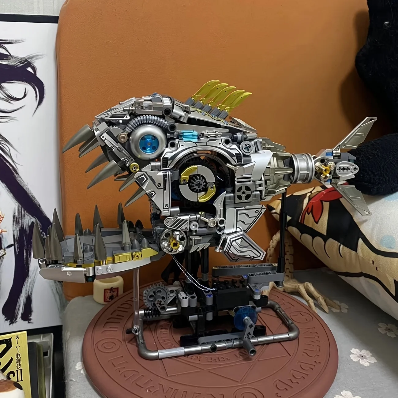 

Piranha Building Block Model, Cool Mechanical Style Piranha Ornament, Adult Building Block Ornament Collection, a Collector's Choice for Ocean Enthusiasts. Halloween/Valentine's Day/Christmas/Birthday Gifts/New Year Gifts.