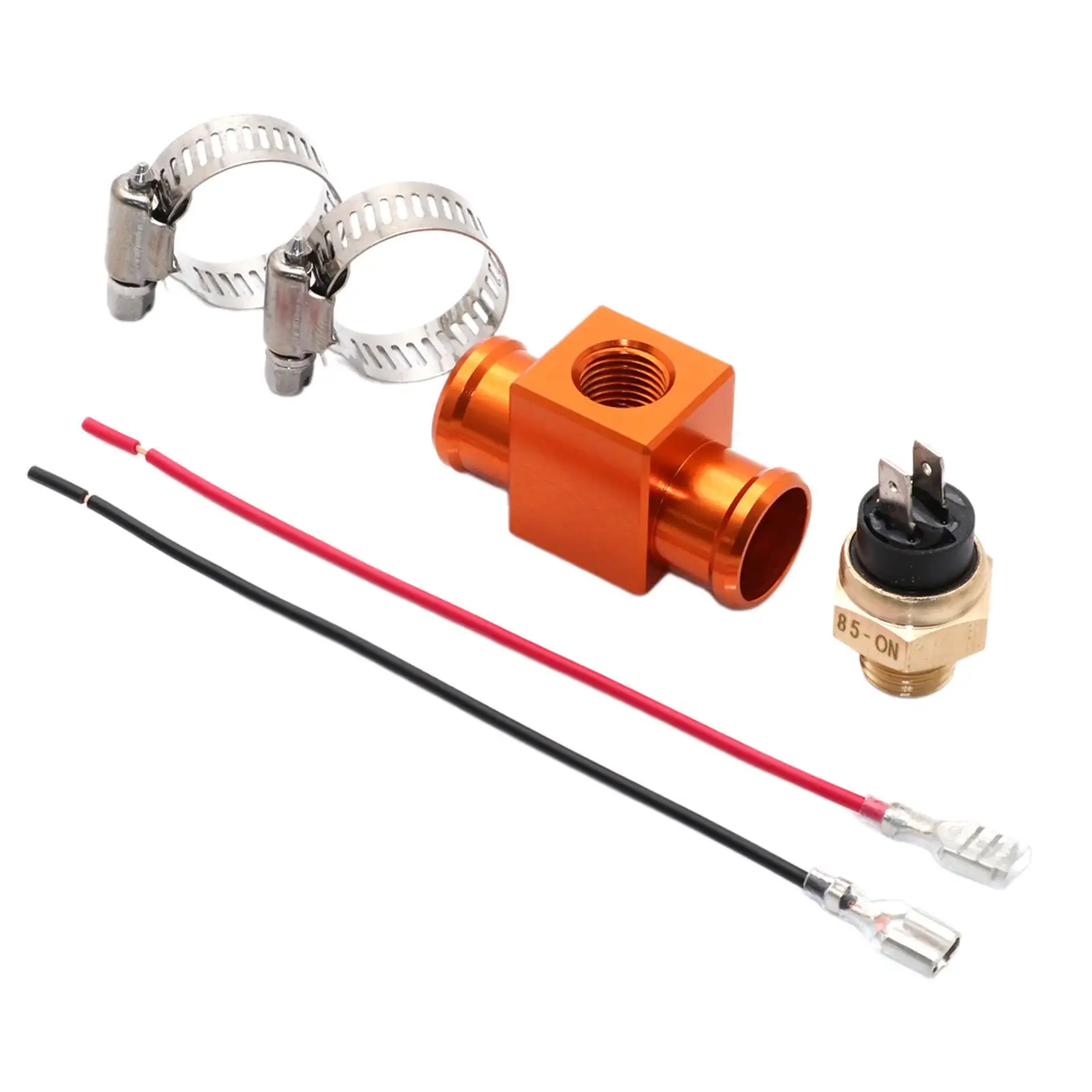 Electric Radiator Fan Switch Real Time Water Temperature Sensor Replacement for Thermostat Motorcycle Thermal Kit