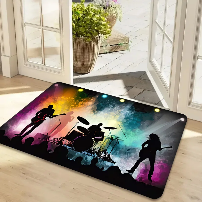 Evil Eye Crescent Moon Doormat Mystic Witchy Welcome Mat Khaki Boho Protection Entrance Rug Outdoor Indoor Door Floor Mat Rug