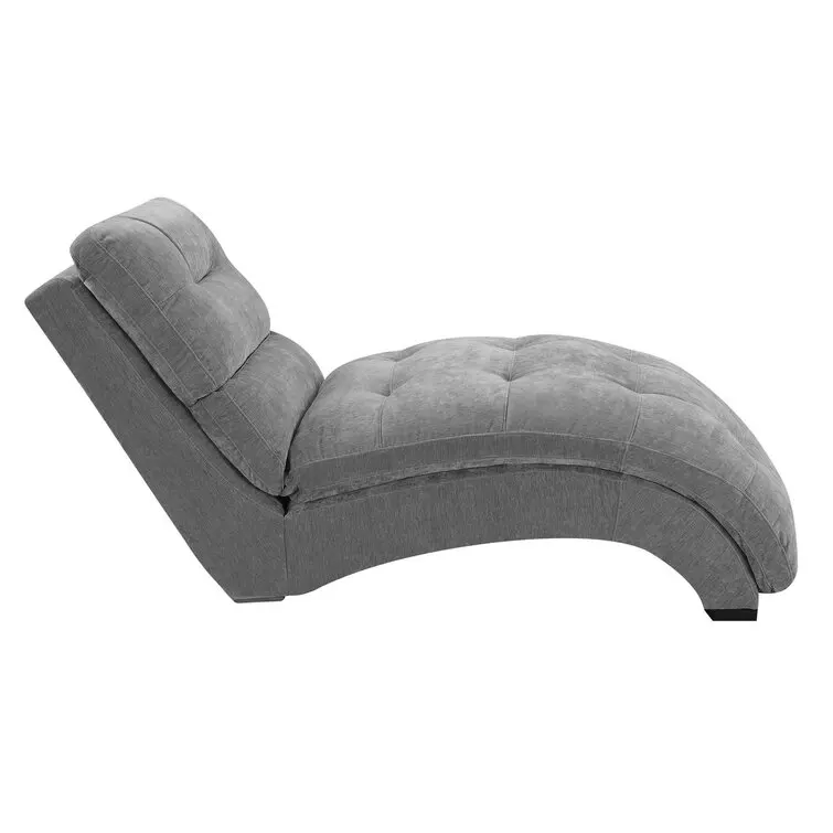 Italienischer Stil moderne leichte Luxus Wohnzimmer Einzels tuhl Stoff Massivholz Chaiselongue