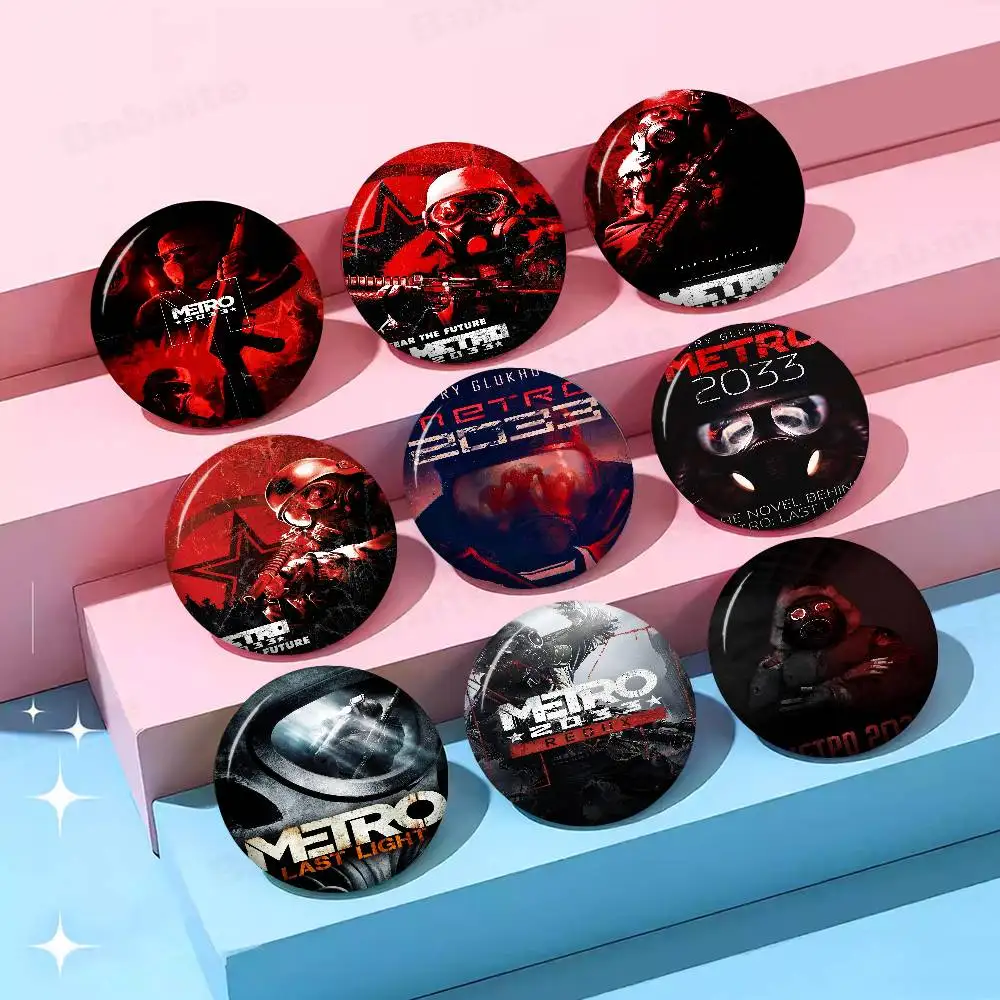 M-metro 2033 Anime Video Game Anime Brooches Cute Cartoon Badge Jacket Jeans Lapel Pin Gift Accessorie