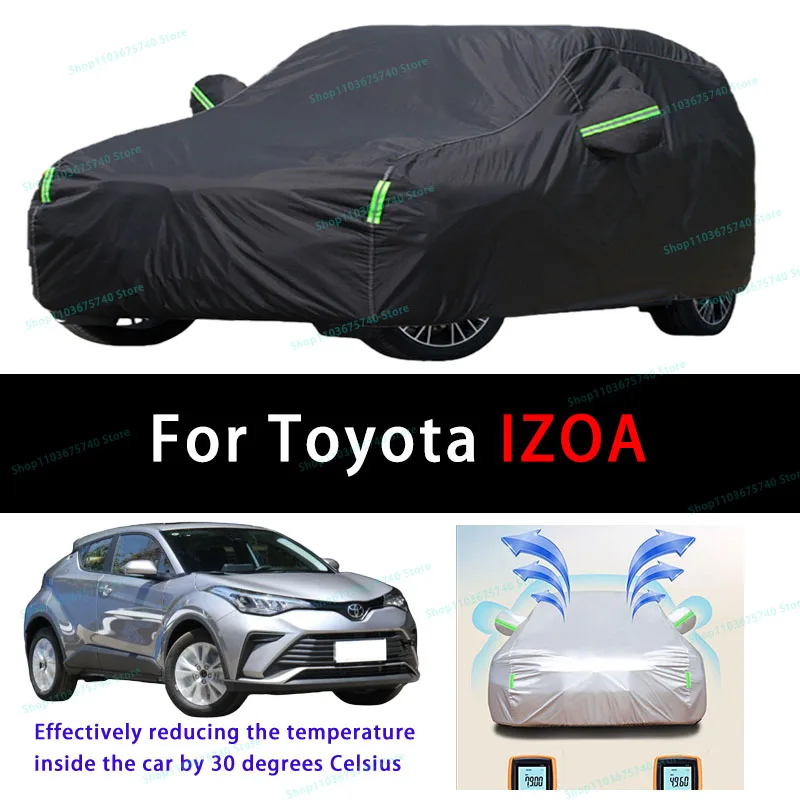 

For Toyota IZOA Summer Full Car Covers Outdoor Sun uv Protection Dust Cooling Protective Auto Protective Cover