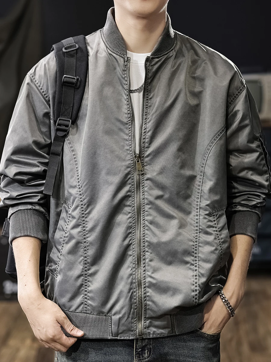 

Ретро American Waed ort MA Jaet Мужская Faion Street Baseball orm Верхняя одежда весна осень свободного покроя Multket