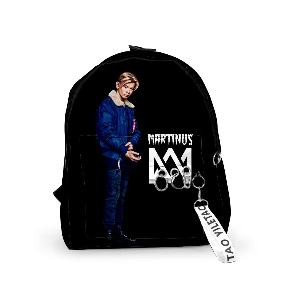 Luxury Popular marcus & martinus Backpack Boys/Girls pupil School Bags 3D Print Keychains Oxford Waterproof Small Backpacks