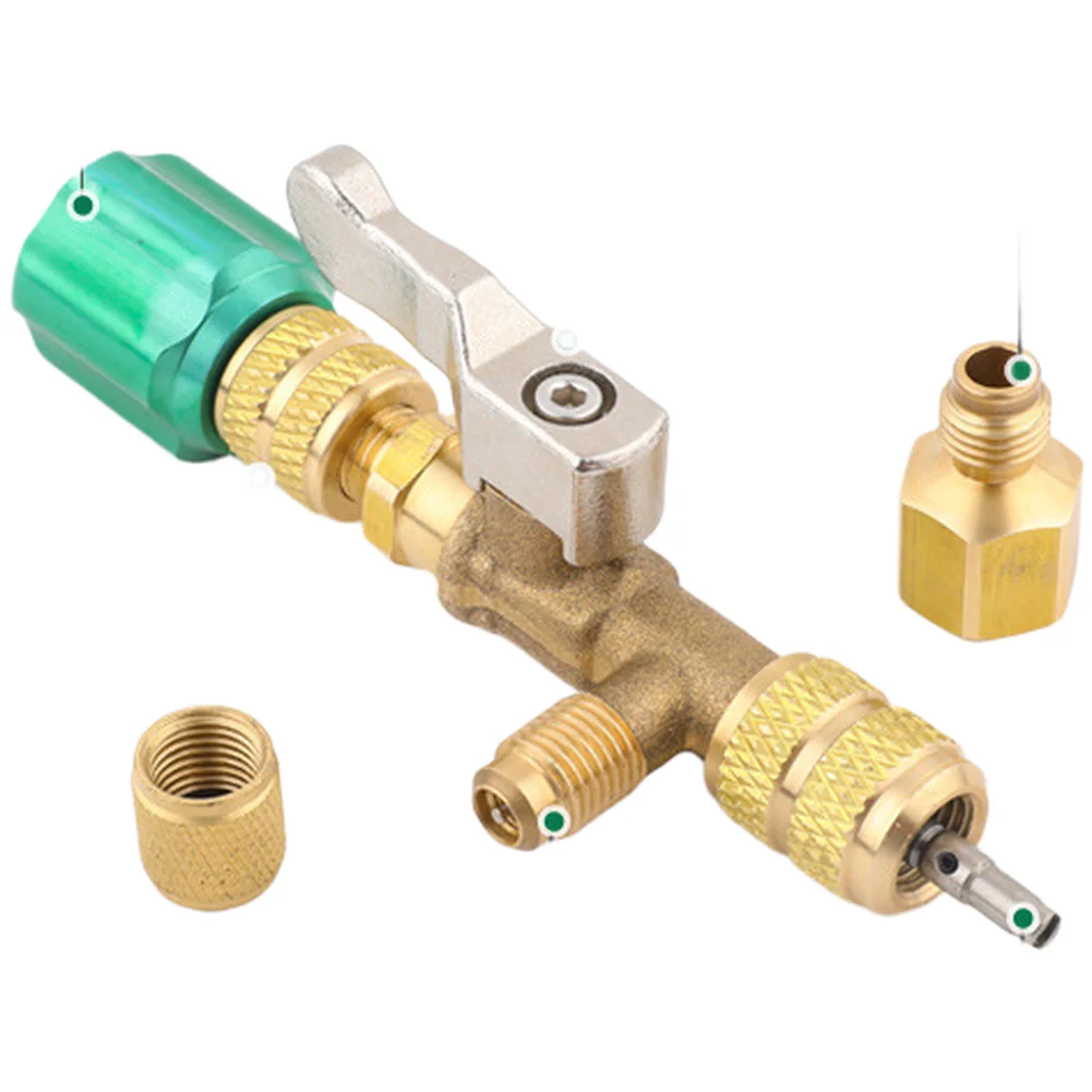 AC Valve Core Remover with Magnetic Storage and Integrated Ball Valve Designed for Professional HVAC Maintenance