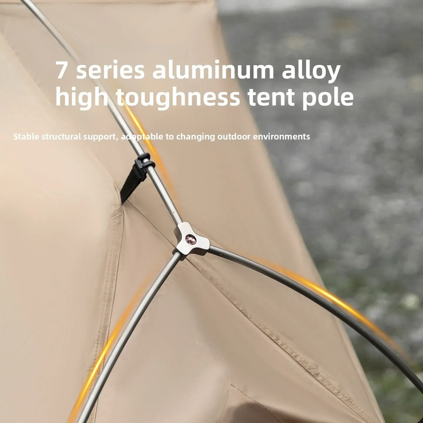 MOUNTAINHIKER Outdoor Camp Bed Tent Furniture Lightweight Waterproof Single Leisure Camping Tent Awning Canopy for Travel Picnic view 4