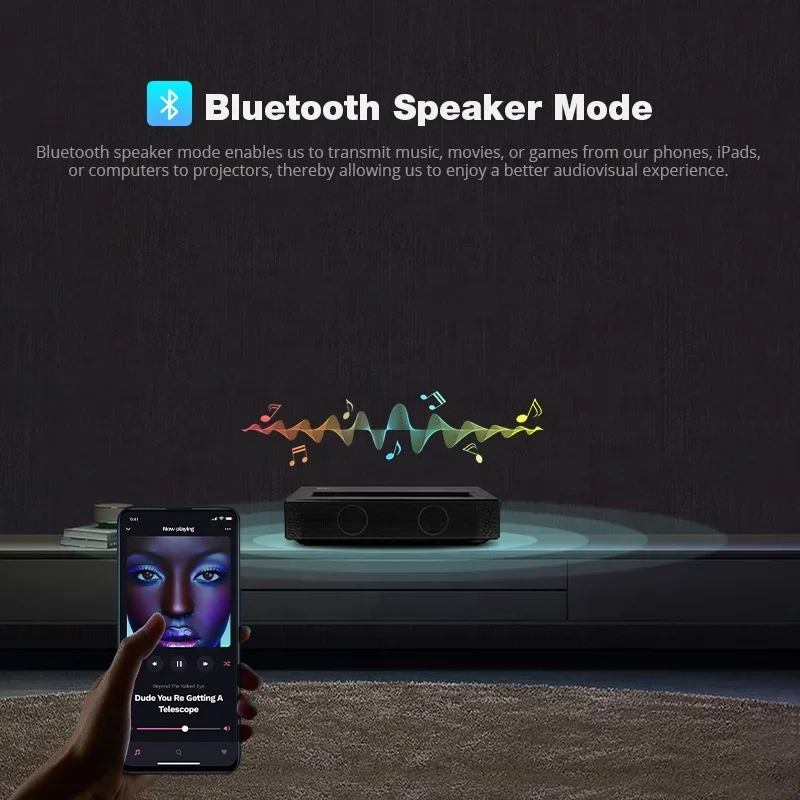 2025 Ultra-Triple-WiFi Full HD 1080P Daytime 1200ANSI Smart Movie Android 11 System 2+32G UST Short Throw Video Projector