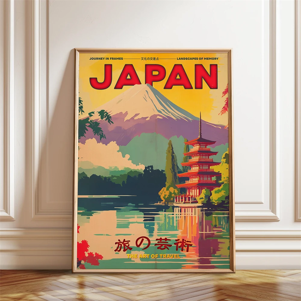 

Kerala Travel Poster, India Wall Art Poster Vintage Print India Travel Decor India Gift Asia Travel Wall Art Kerala City Canvas