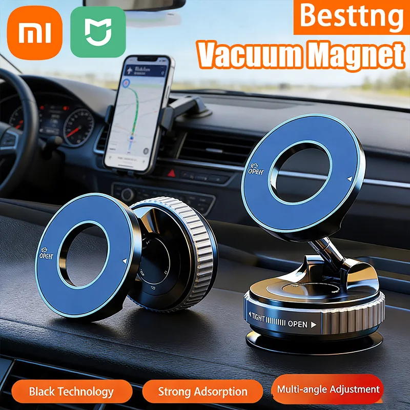 

Магнитный держатель для телефона Xiaomi Mijia Vacuum Strong, складная конструкция, 360° ° Регулируемое автомобильное крепление на присоске для телефона (для прямых трансляций)