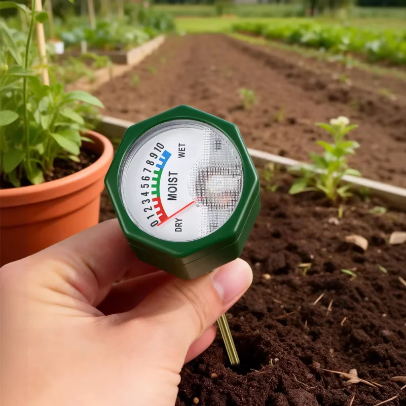 Soil Moisture Meter No Battery Required Hygrometer Sensor for Plant Water Monitoring Indoor Outdoor Garden Lawn Humidity Tester