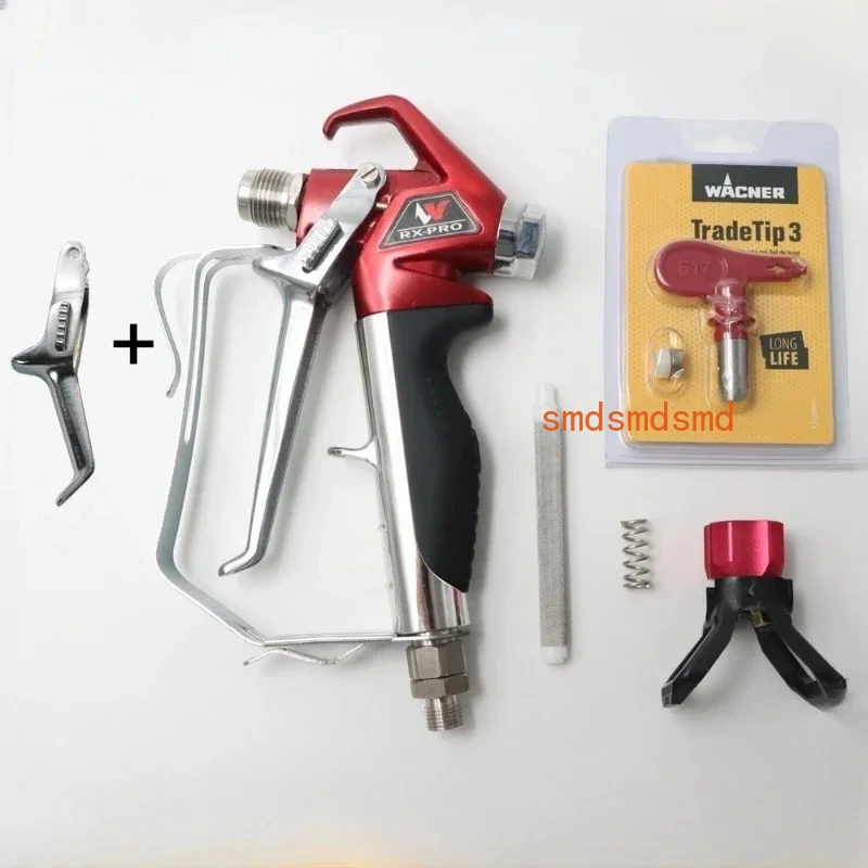 Airless Paint Spray Gun 538020 RX-Pro Red Series High Pressure Paint Gun 0538020 with 517 Tip and Guard for Titan Sprayer