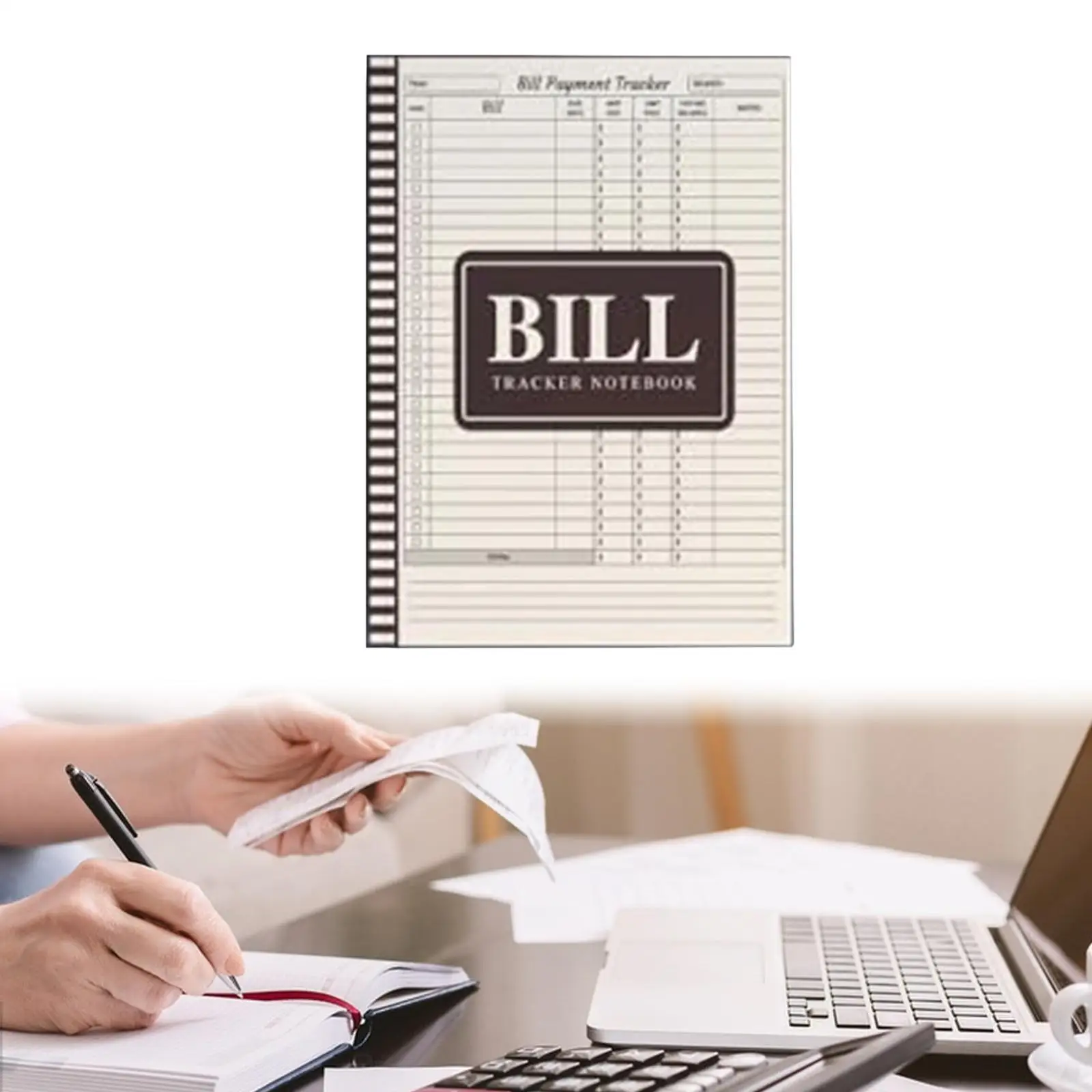 Bill Tracker Notebook Journal Manage Money Effectively Monthly Bill Payment
