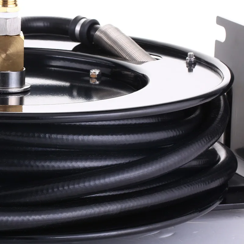 2025 أنابيب مياه لغسل وتنظيف الأرضيات ذات الضغط العالي، مسدس رش لتنظيف الأرضيات، خرطوم الاسترداد التلقائي المثبت على الحائط #4