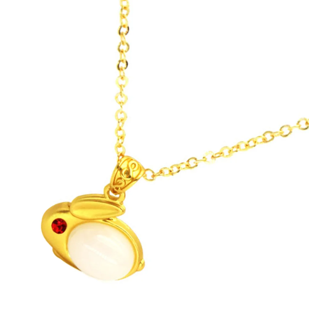 أرنب قلادة قلادة سلسلة الترقوة مجوهرات بأشكال حيوانات أنيقة 2023 هدية السنة الجديدة للنساء المراهقات الفتيات