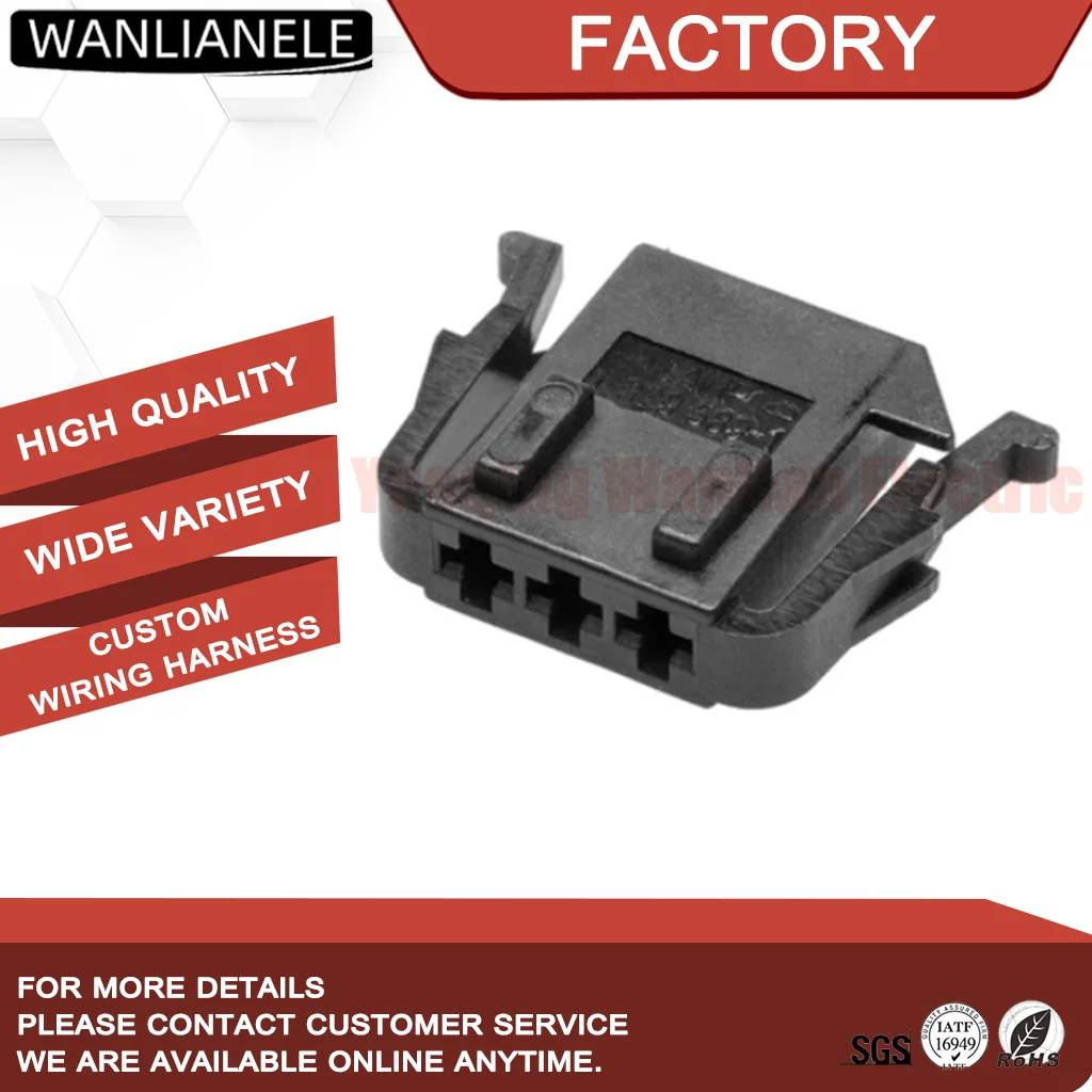 50 Sets 191972703 3 Pin Female Connector Housing Unsealed Fit Golf Jetta Passat Audi A4 Sensor Harness