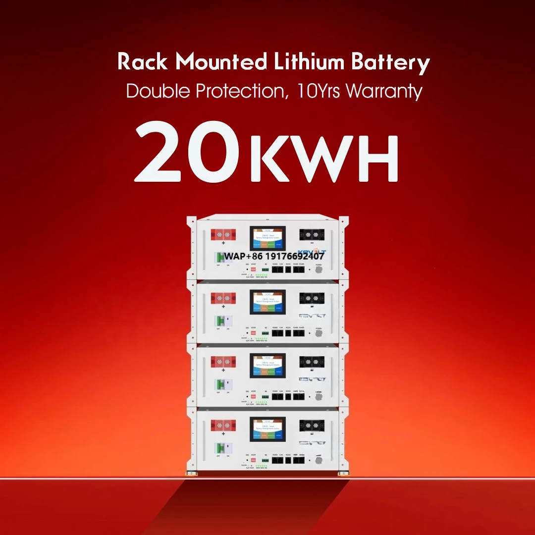 51.2V  Rack Module Lifepo4 Solar Lithium Battery ESS 5kWh 10kWh 20kWh Deep Cycle Energy Storage System