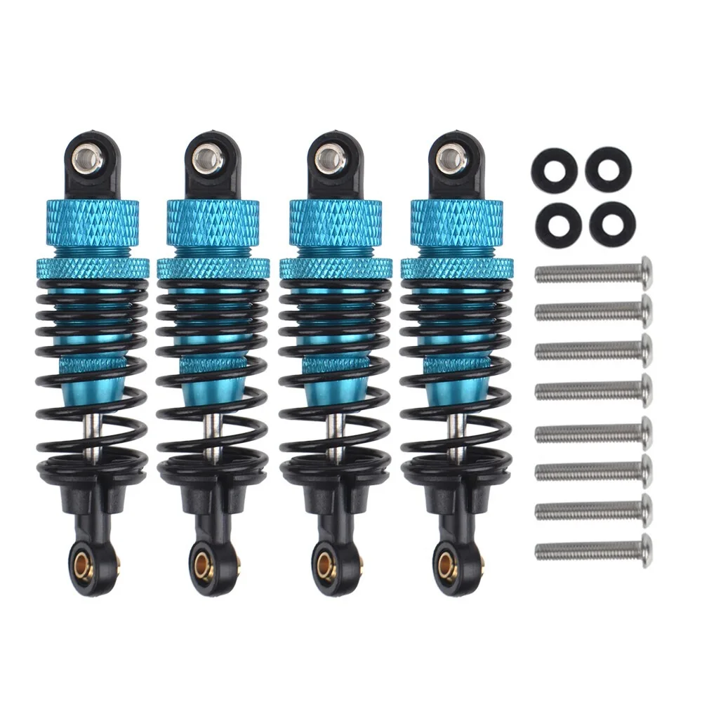 4pcs Aluminum Oil Shock Absorbers Suitable  for Tamiya 1/10 WR02/GF-01/WR-02CB (Comical Hornet)