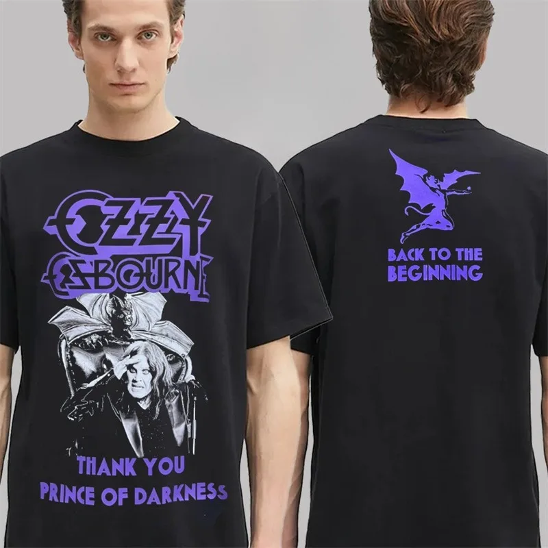 

Ozzy Osbourne Merch 2025 Tee Tshirt Men Women Fashion T-shirt Short Sleeve Funny Tee Unisex Hip Hop Tops Tees Casual Shirt Men