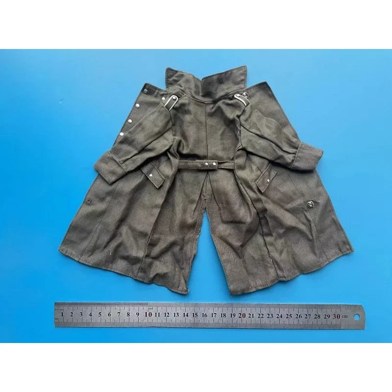 1/6 Scale Male Soldier Clothes World War II German Army Green Coat Overcoat Model for 12inch Action Figures Doll Body