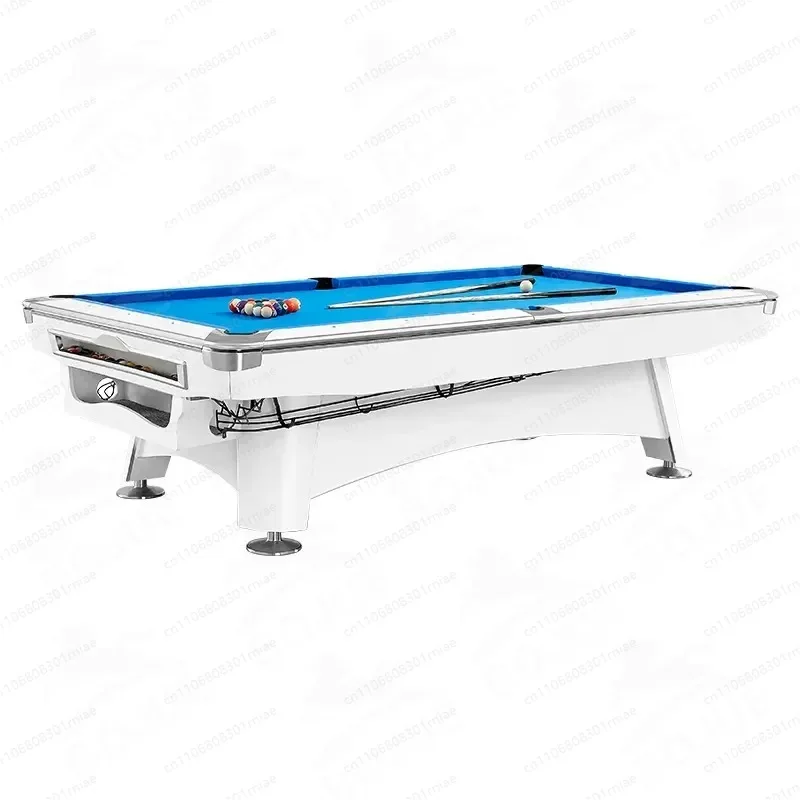 Customize Billiard Snooker Nine-Ball Pool Table for Enthusiasts Modern Design with Durable Wood Legs and Slat Cushions