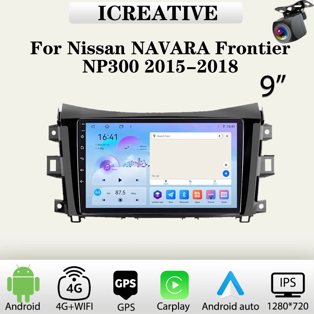 

Car Radio for Nissan NAVARA Frontier NP300 2015-2018 Carplay Multimedia Player Stereo Autoaudio Android Head Unit Navigation GPS