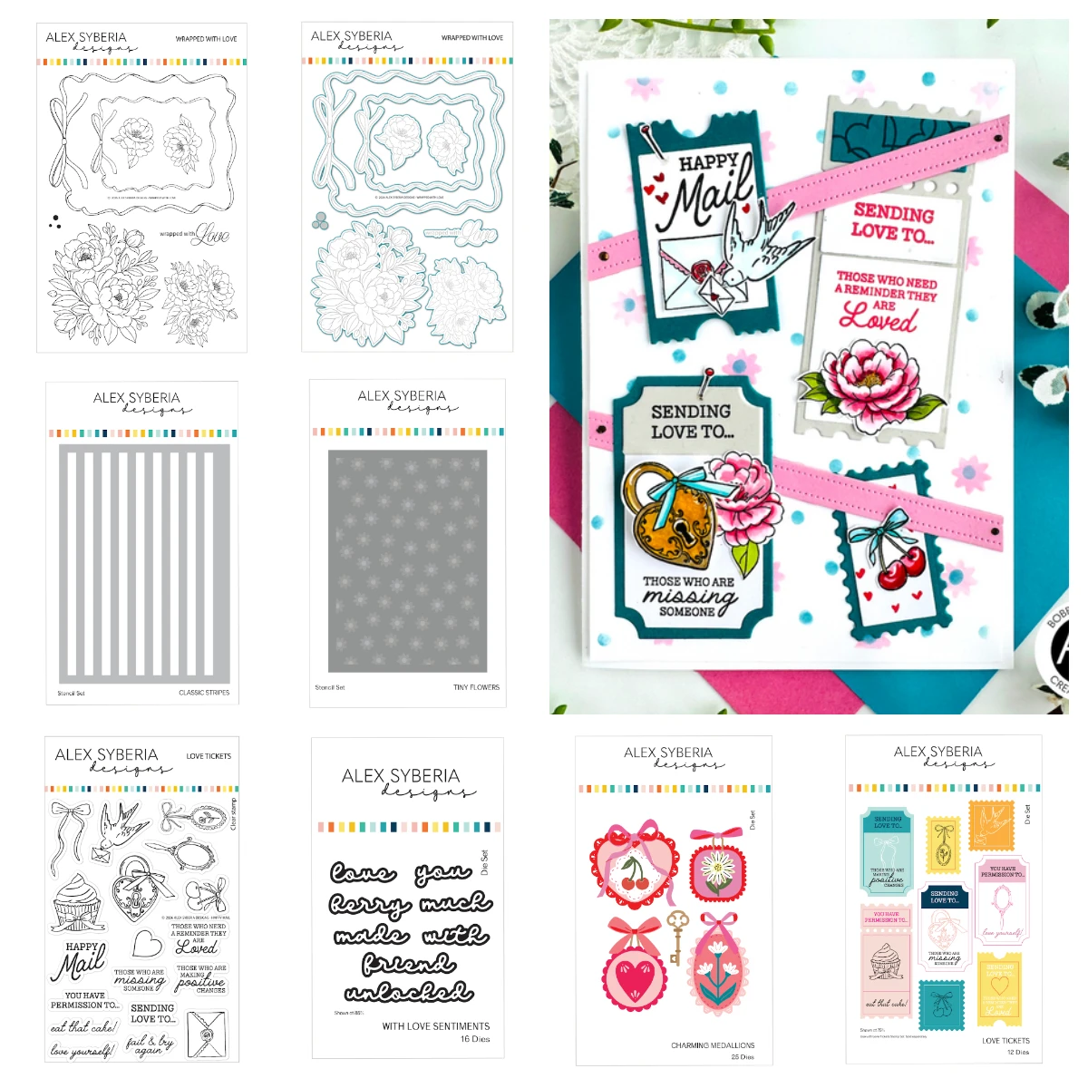 

Classic Stripes with Love Metal Cutting Dies Stamps for DIY Scrapbook Handmade Photo Album Diary Holiday Gift February 2026 New