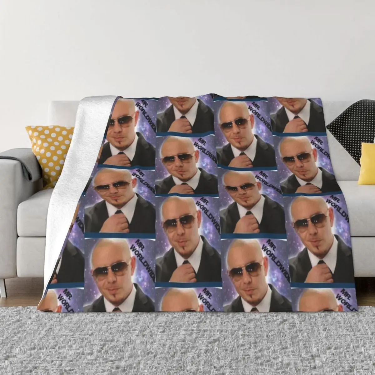 

Mr Worldwide Throw Blanket Blankets For Sofas Furry Blanket Personalized Gift Blanket Fluffy