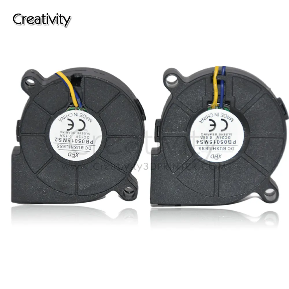 Hi-End Ender 3 Cr10 Blower Fan 4010/5015 Turbo 12V 24V Dc Cooling Fans Voor Ender-3 CR-10 printer